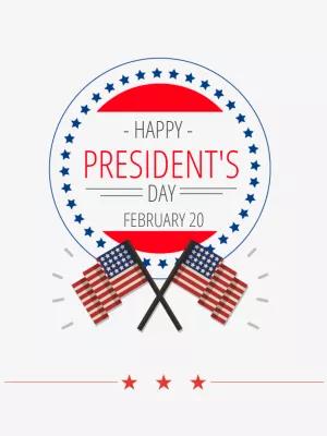President's Day Post with Patriotic Elements to Edit Online