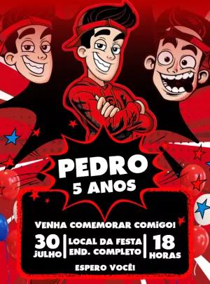 Convite de Aniversário Enaldinho para Editar Online