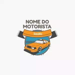 Logo para Motorista e Taxista com Carro para Editar