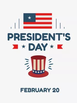 President's Day Patriotic Post Template to Edit Online