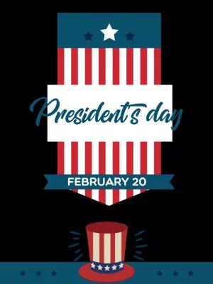 President's Day Patriotic Post Template to Edit Online