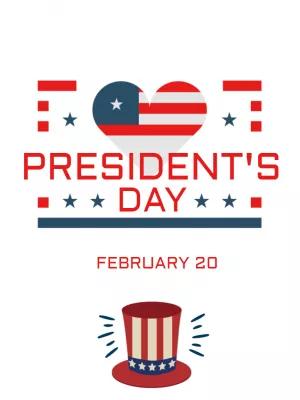 President's Day Patriotic Post Template to Edit Online