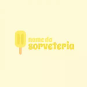 Logo Editável para Sorveteria com Picolé para Criar Online