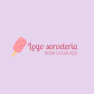 Logo para Sorveteria com Picolé para Editar Online