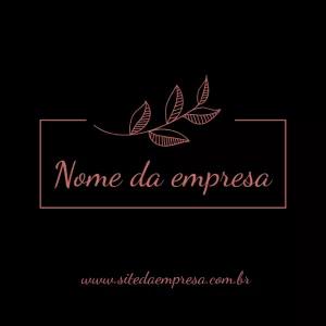 Logotipo Botânico Elegante com Ramo de Folhas para Editar