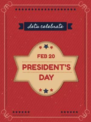 President's Day Patriotic Post Template to Edit Online