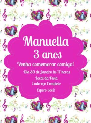 Convite Aniversário Beat Bugs Musical para Editar Online