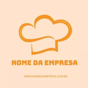 Logotipo de Alimentação com Chapéu de Chef para Editar Online