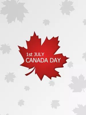 Canada Day Post with Maple Leaf Design to Edit Online