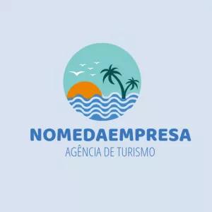 Logo Turismo Praia e Sol para Editar Online