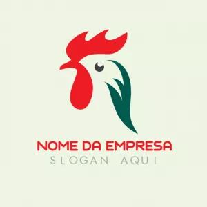 Logotipo de Galo Moderno e Editável para sua Marca
