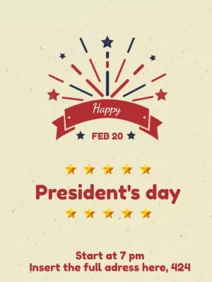 President's Day Patriotic Post Template to Edit Online