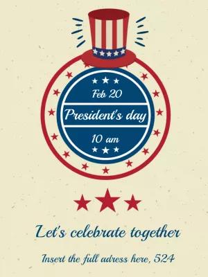 President's Day Patriotic Post Template to Edit Online