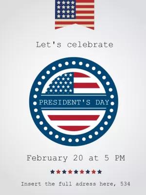 President's Day Celebration Invitation to Edit Online