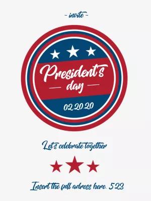 Patriotic President's Day Invitation to Edit Online