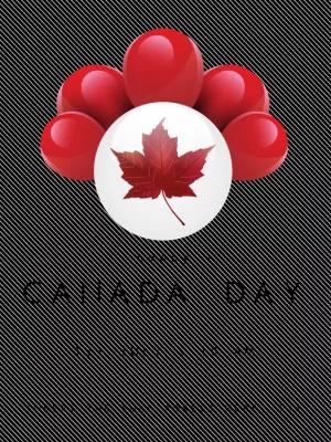 Canada Day Invitation with Maple Leaf to Edit Online
