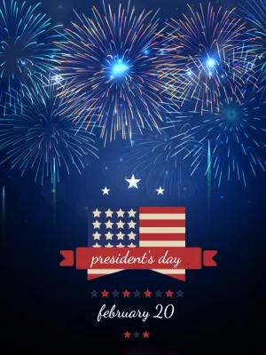 Patriotic President's Day Post to Edit Online