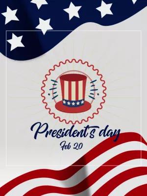 Patriotic President's Day Post Template to Edit Online