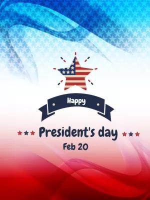 President's Day Patriotic Post Editable Online
