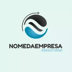 Logotipo Editável para Agência de Turismo e Viagens