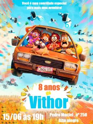 Convite Aniversário Família Mitchell para Editar Online