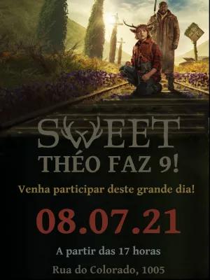 Convite Aniversário Sweet Tooth com Personagens para Editar