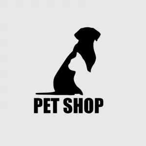 Logo Pet Shop Cão e Gato para Editar Online
