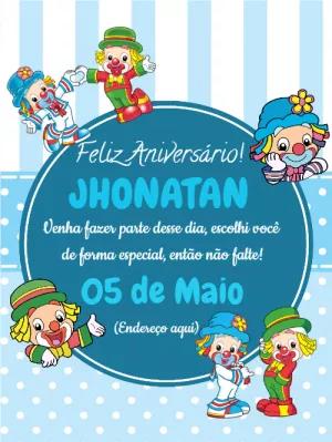 Convite de Aniversário Patati Patatá para Editar Online