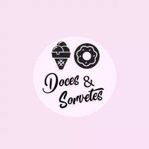 Logo para Doceria e Sorveteria com Ícones para Editar