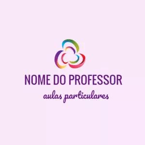 Logo Abstrato Colorido para Professor para Editar Online