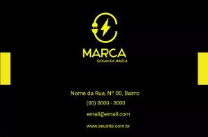 Cartão de Visita Eletricista Profissional para Editar Online