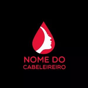 Logo para Salão de Beleza com Silhueta para Editar Online