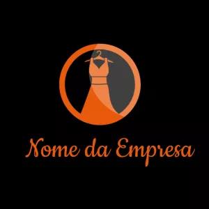 Logo de Moda com Vestido para Editar e Baixar