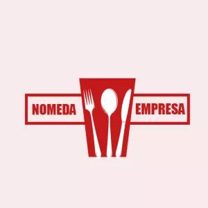 Logo para Restaurante com Talheres para Editar Online