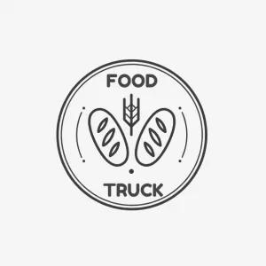 Logo Editável Online para Food Truck e Padaria