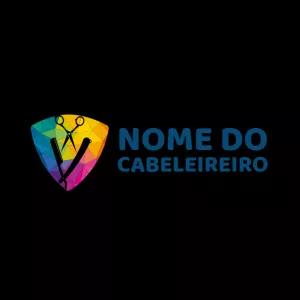 Logo para Cabeleireiro Moderno e Colorido para Editar Online