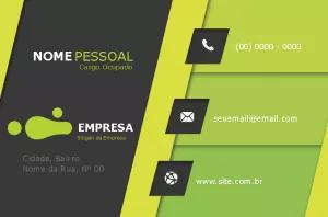 Cartão de Visita Abstrato e Moderno para Editar Online