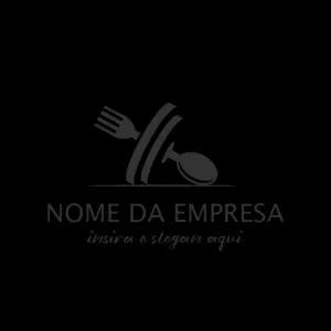 Logo de Restaurante com Talheres para Editar Online