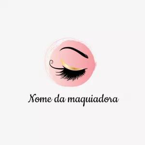 Logo Lash Designer com Cílios e Aquarela para Editar Online