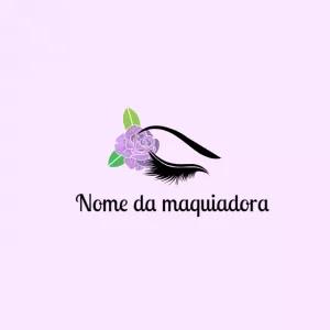 Logotipo Floral para Lash Designer Editável Online