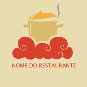 Logo para Restaurante com Panela para Editar Online