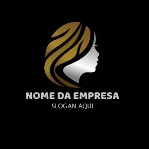 Logo Editável para Salão de Beleza e Estética para Editar