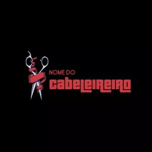 Logo para Cabeleireiro com Tesoura para Editar Online