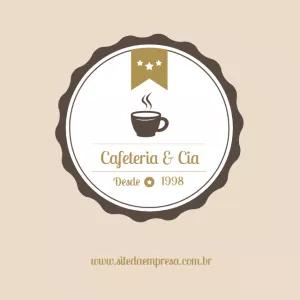 Logo para Cafeteria Estilo Selo Vintage para Editar
