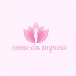 Logo Flor de Lótus e Bem-Estar para Editar Online