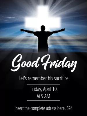 Editable Good Friday Service Flyer to Customize Online