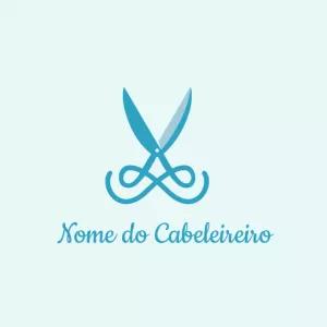 Logotipo de Cabeleireiro com Tesoura para Editar Online
