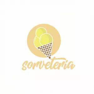 Logo de Sorveteria Editável: Crie seu Logotipo Online
