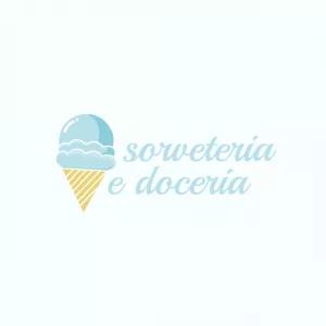 Logo para Sorveteria e Doceria Editável Online