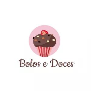 Logo para Doceria com Cupcake para Editar Online